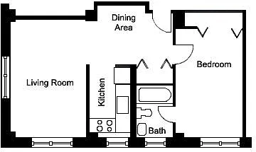Floor plan 1 Bedroom