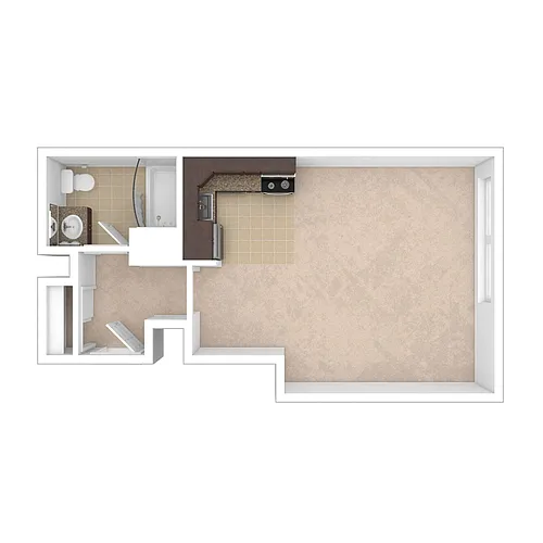 Floor plan Studio - E1