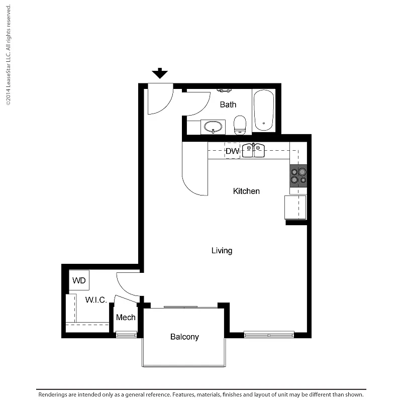 Floor plan Studio - E2
