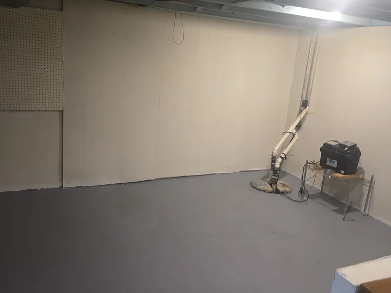 basement laundry/storage room