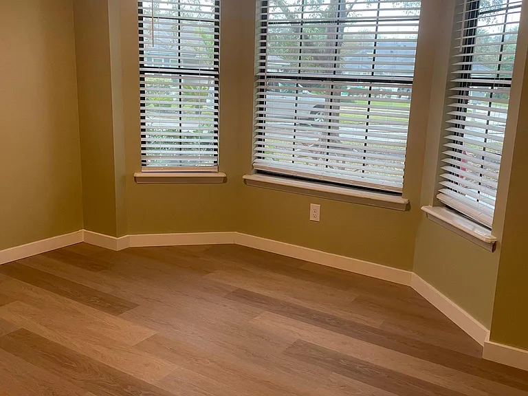 Front Room (bedroom or office..) Tons of natural light. New vinyl plank flooring