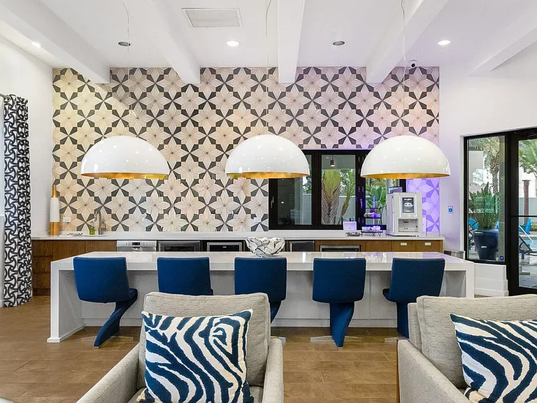 Clubroom at Cottonwood Lighthouse Point in Pompano Beach