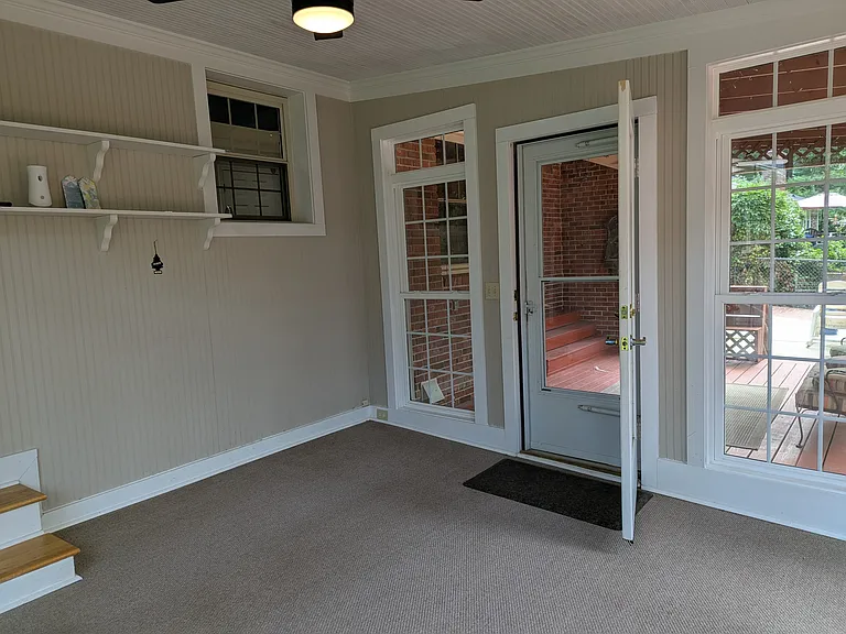 Sunroom and Exit to Deck