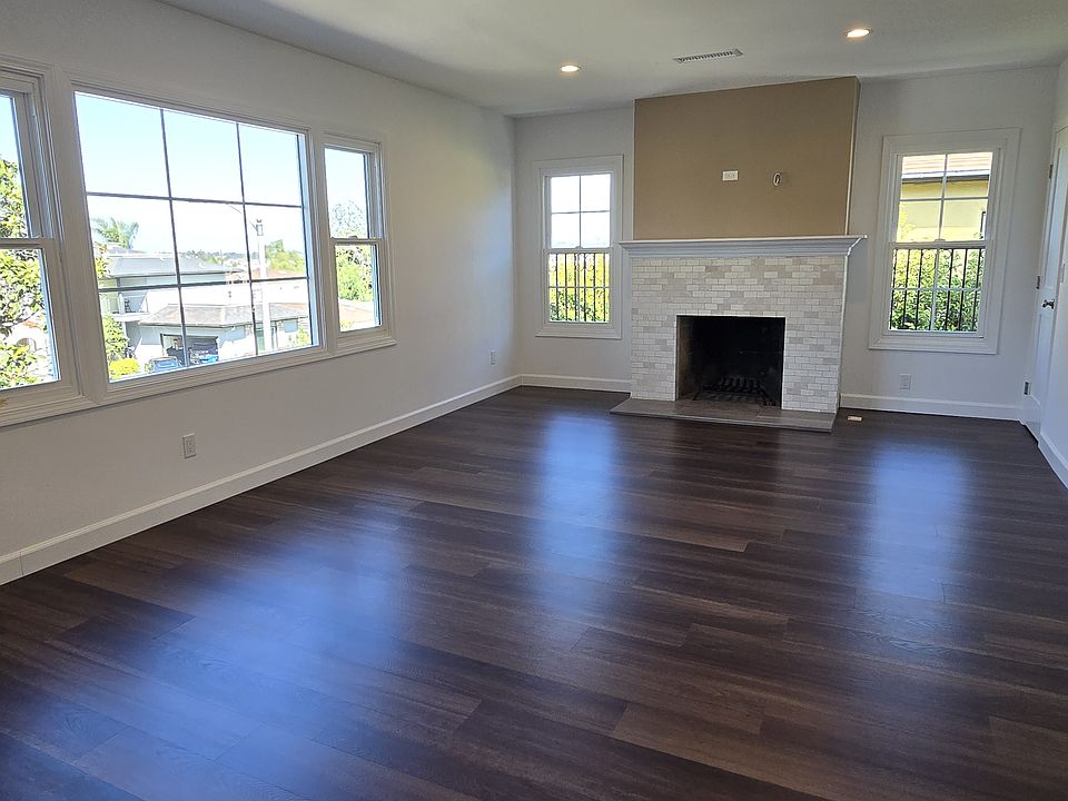 Living Room with Decorative Fireplace