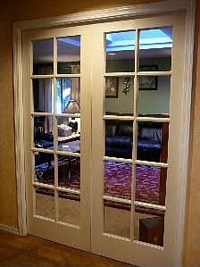 Frenchdoors into living room