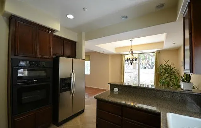 Kitchen facing the dining area