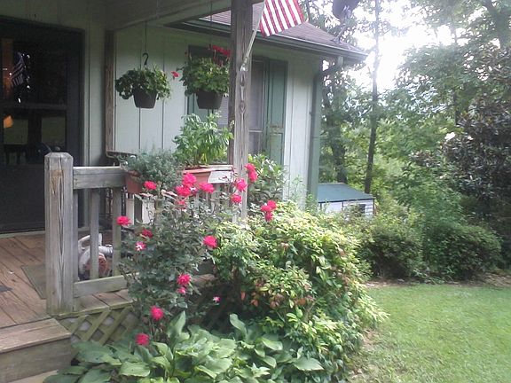 Front porch and right