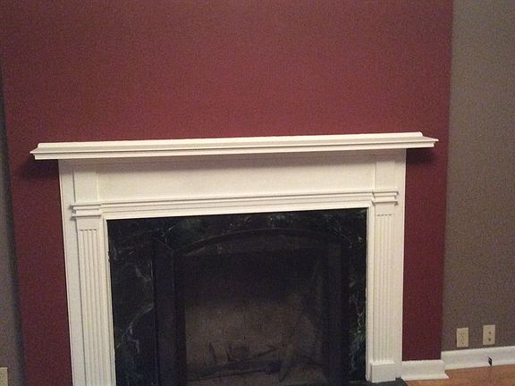 1of 2 wood burning fireplace