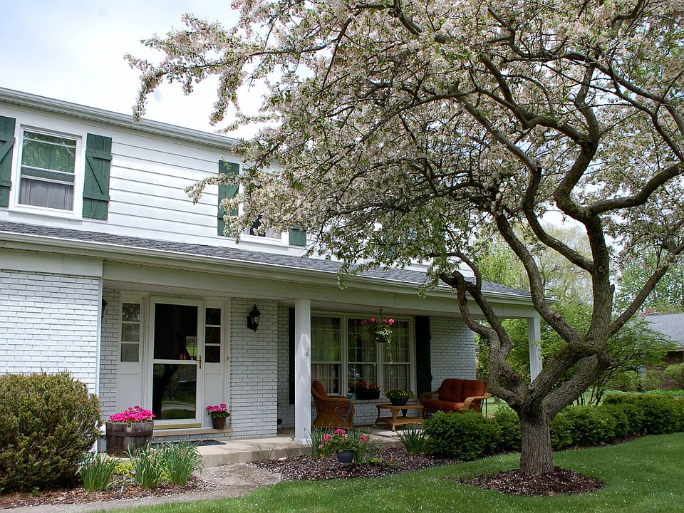 Many flowering trees