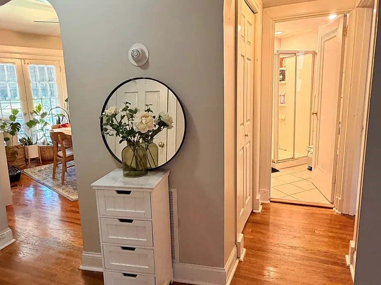 Hallway to bathroom
