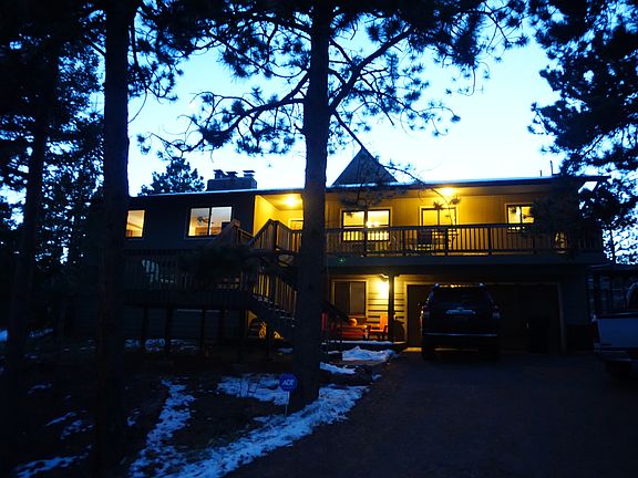 Front of home in evening