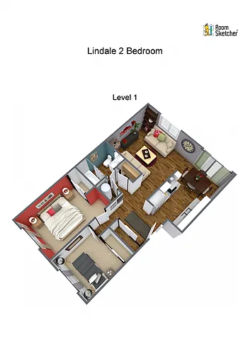 Floor plan Two Bedroom Renovated