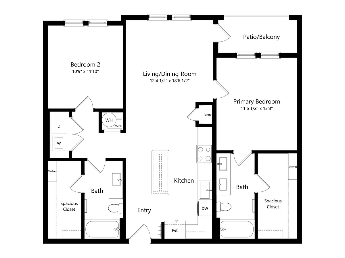 Floor plan B1A