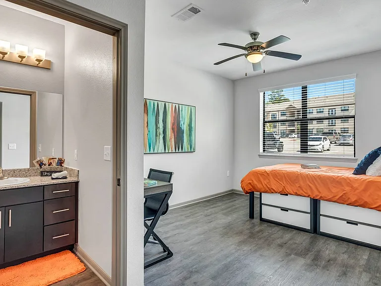 Bedroom and Bathroom