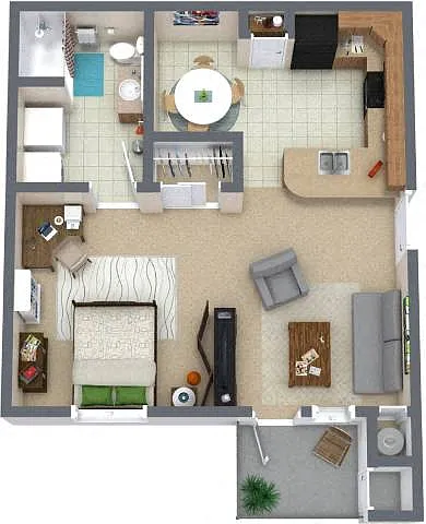 Floor plan Studio