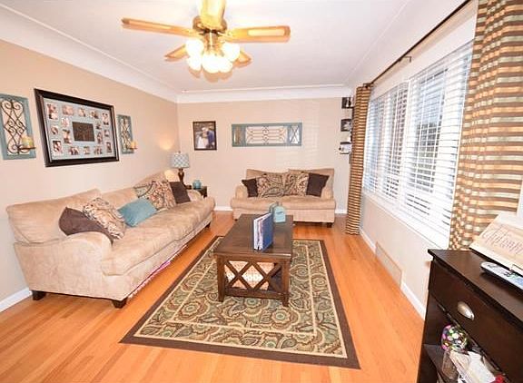 Hardwood Floors and Cove Ceiling