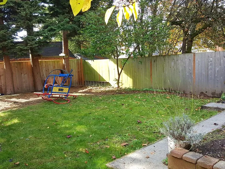 5000 sq foot fenced yard