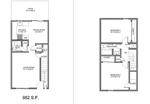 Floor plan 2x1.5THC