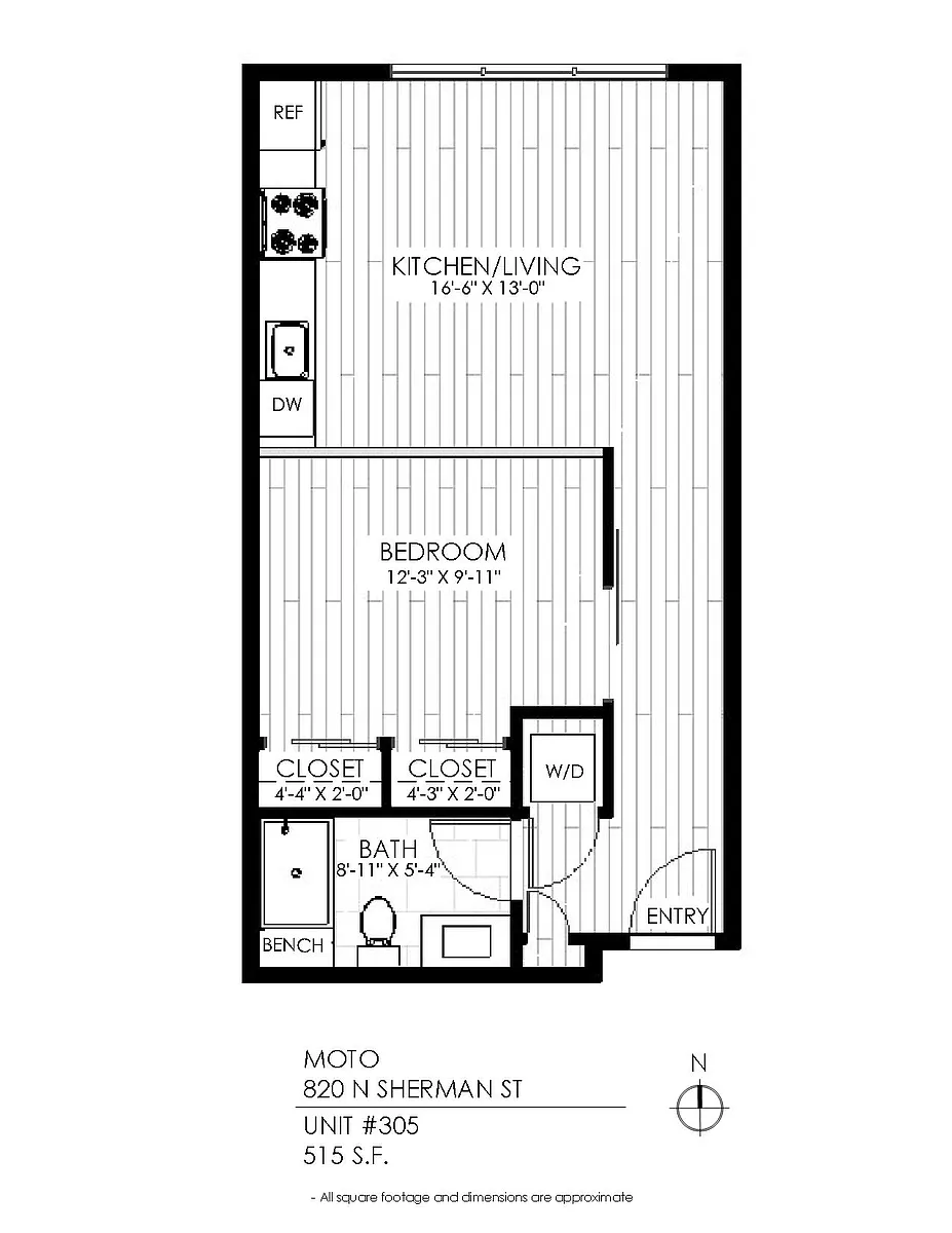 Floor plan 1 Bedroom