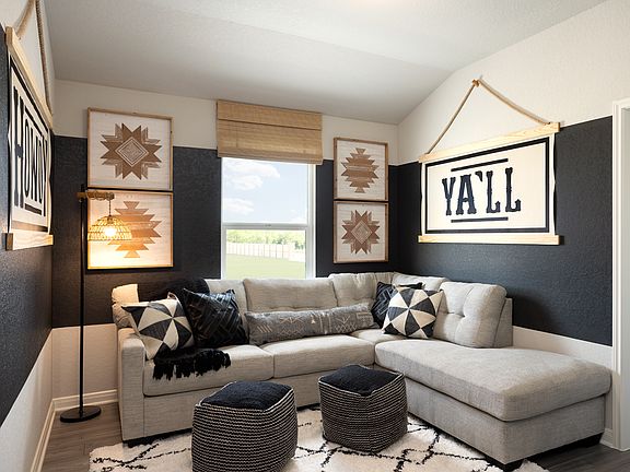 Utilize the flex space as a home office, game room, or however best suits your needs.