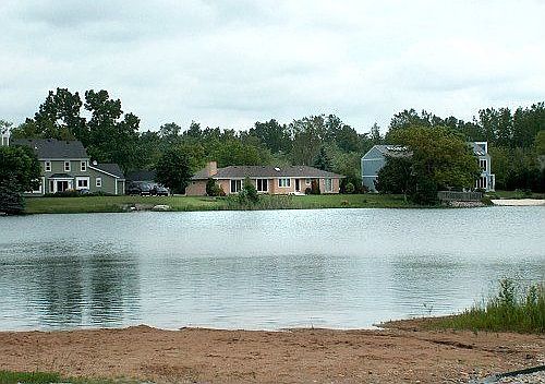 View of backside of house from Private Beach