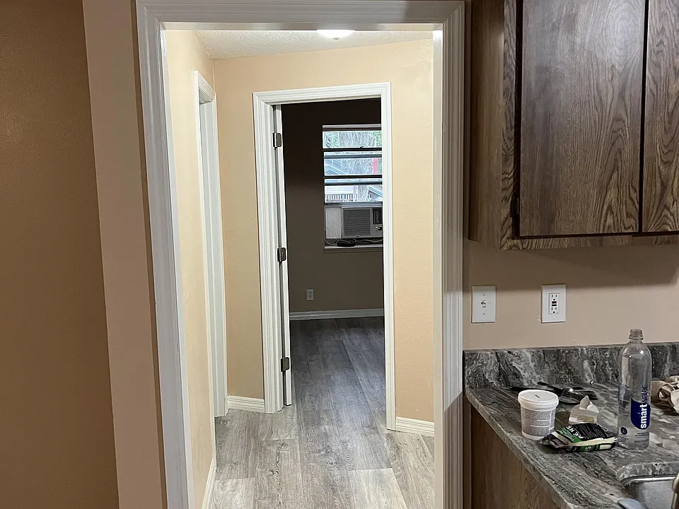 Looking toward the bedrooms from the living room