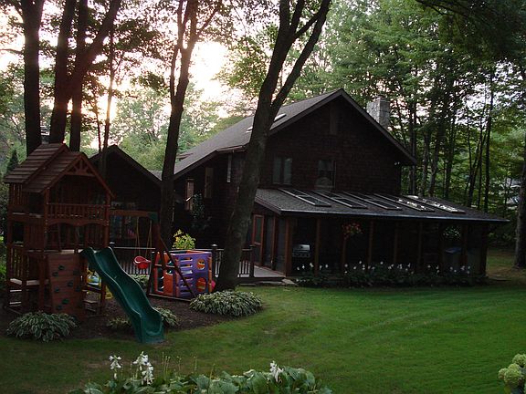 Wooded backyard