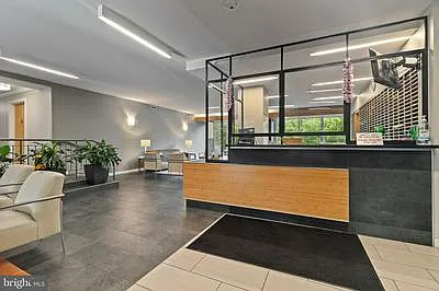 Lobby guards Desk which is staffed 24/7