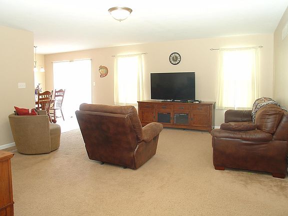 Large Family room & Dining room area. The sellers are using primarily as a living room. There is room to put a dining room table
