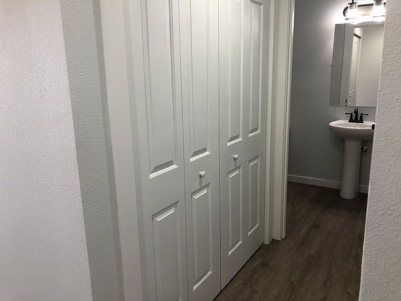 Laundry closet (W/D included) and bathroom entry