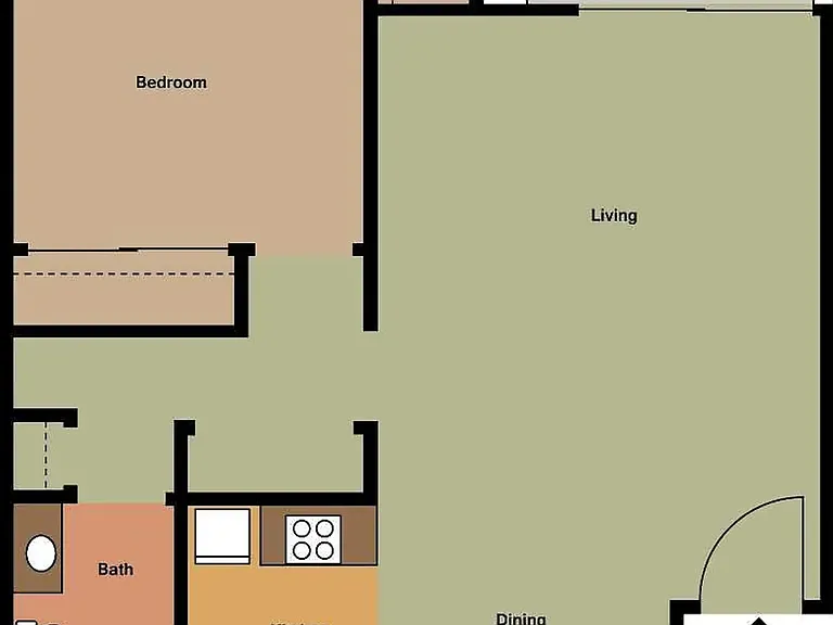1 Bedroom Floor Plan