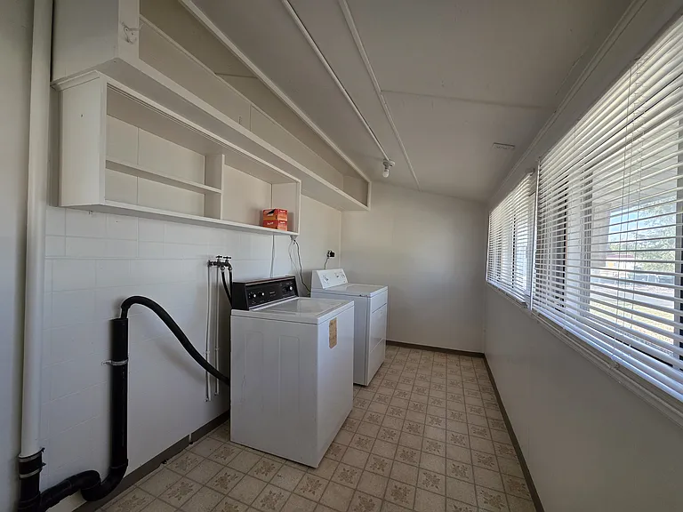 Laundry Room with space for a freezer!