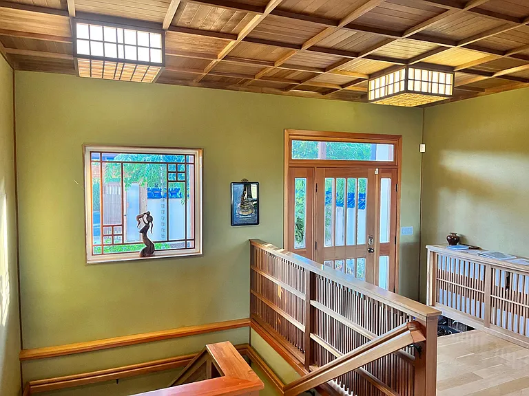Stairs to downstairs of house