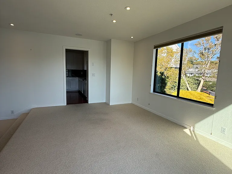 Dining room with easy access to deck and kitchen.