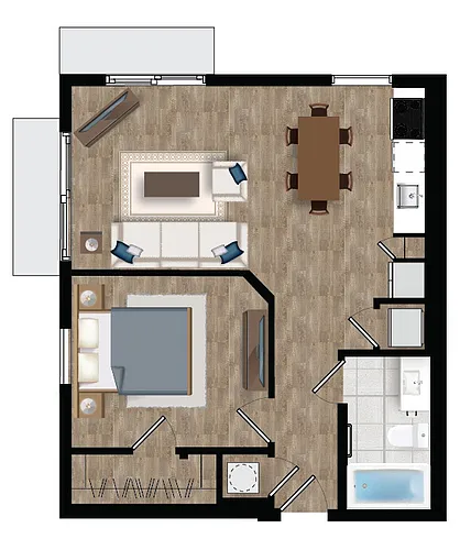 Floor plan A1-B