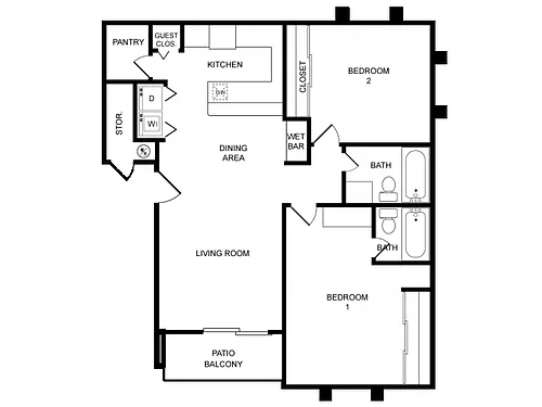 Floor plan B1U