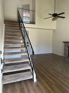 Entry leading upstairs with (3) bedrooms and (2) full bathrooms.