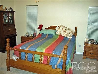 Master bedroom offers private luxious bath.