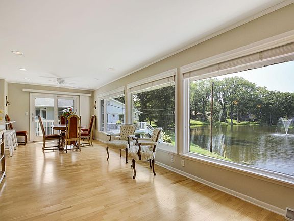 The spacious dining area lends itself to a functional open floor plan.