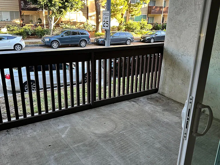 Patio view from the living room