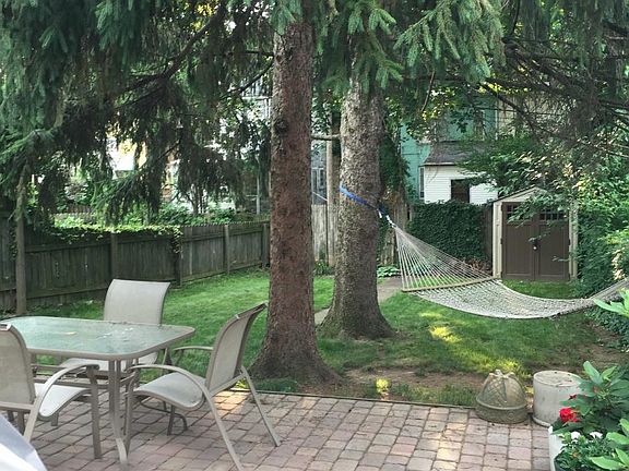 Rear patio and yard