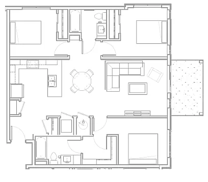 Floor plan 3-Bedroom