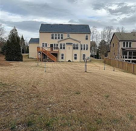 Expansive backyard