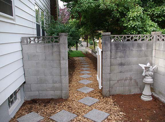 Fully fenced back yard