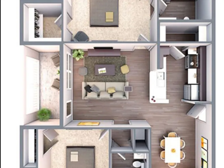 B1 - 2x2 - 953 sqft B1 - 2x2 - 953 sqft
