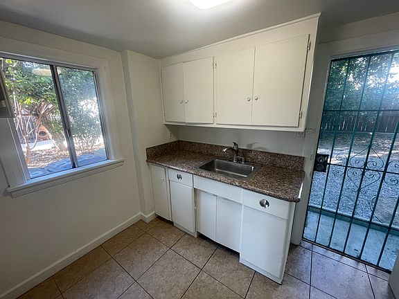 kitchen sink and back door