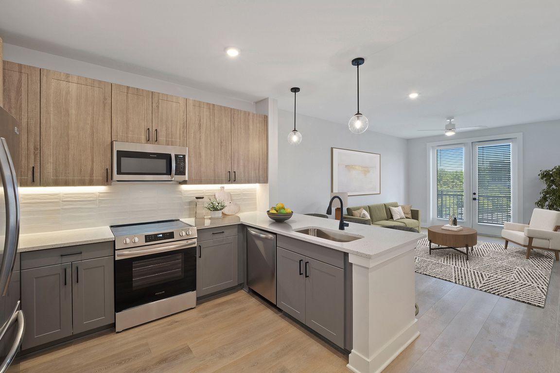 Thoughtfully-designed one-, two- or three-bedroom apartments and townhomes