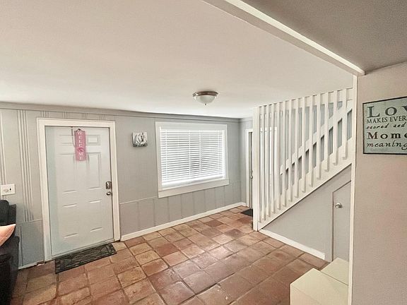 Front door and stairs