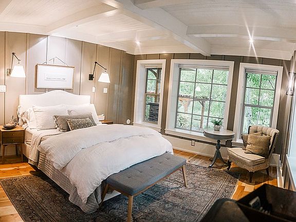 Master bedroom with views