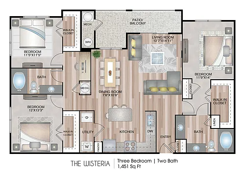 Floor plan The Wisteria